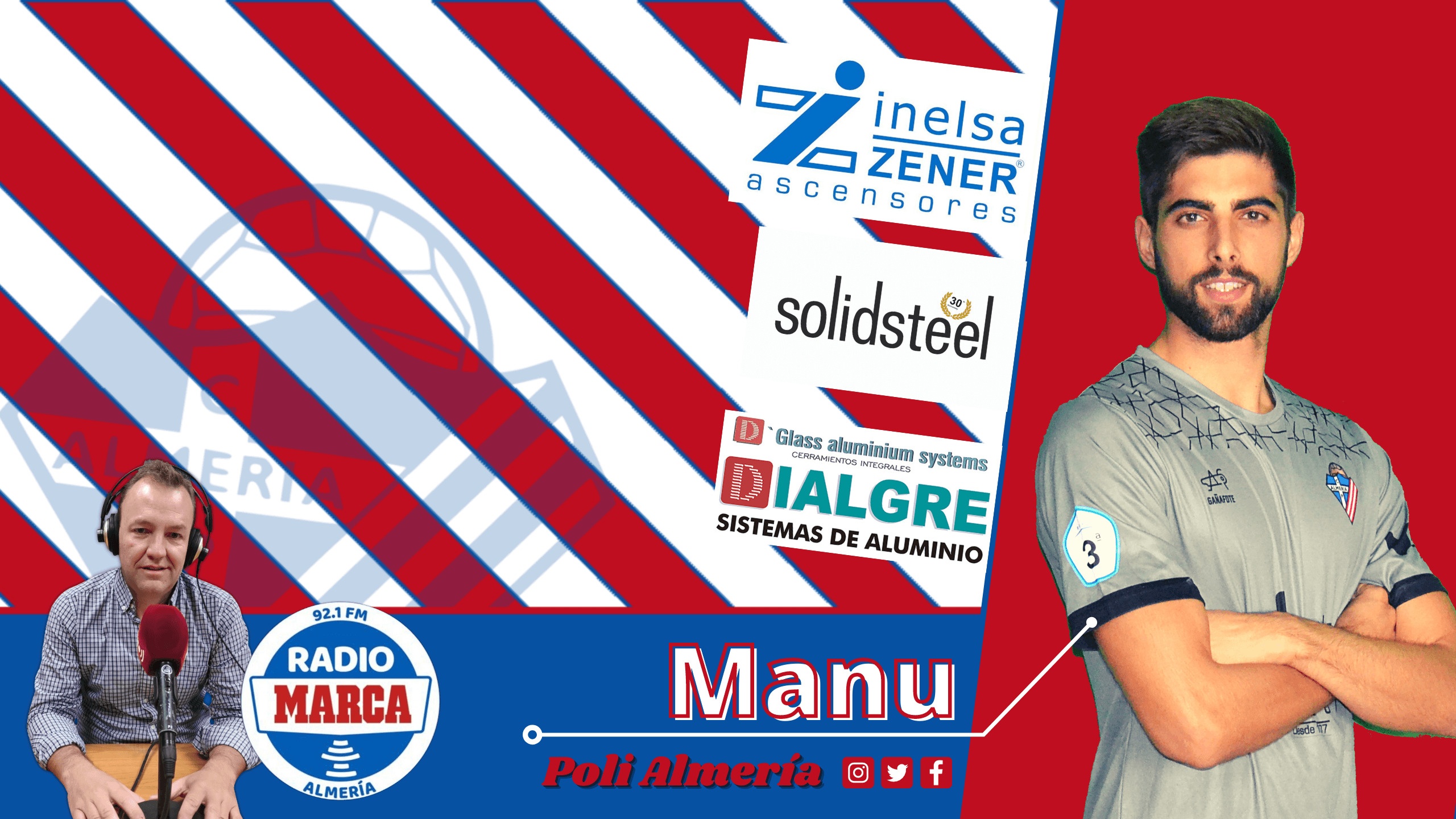 En marcha Legítimo Quinto Manu en "Directo Marca Almería" - Club Polideportivo Almería